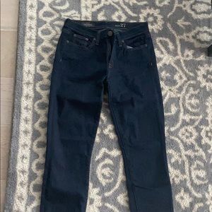 J Crew dark wash toothpick jeans